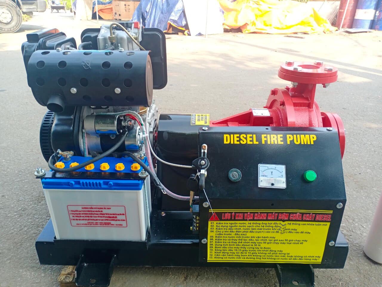 Bơm cứu hỏa diesel - Giá rẻ - Chất lượng cao tại Long Biên Hà Nội